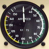 Air Speed Indicator in Citabria VH-RRW