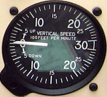 Vertical Speed Indicator in Citabria VH-RRW